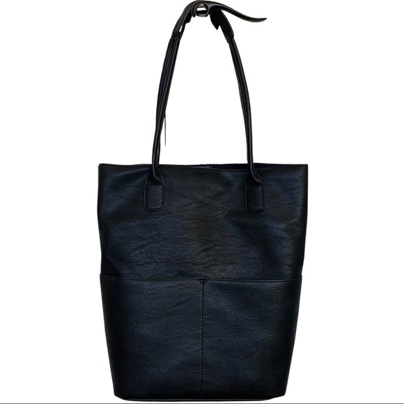 Joy Susan Handbags - Joy Susan Black Leather Tote Shoulder Bag